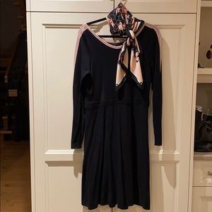 RW&Co knit dress with matching scarf.